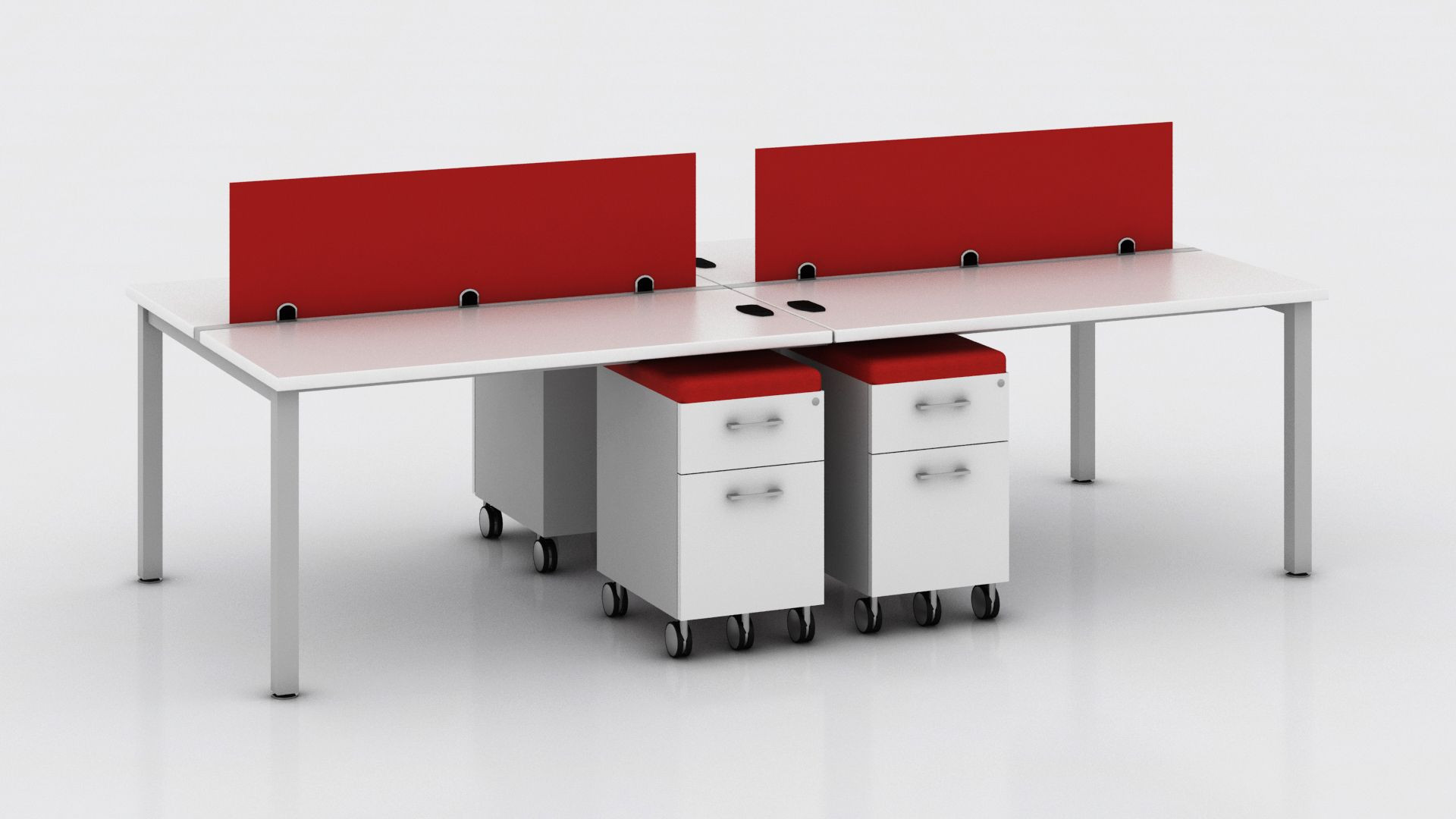 Galería de Módulo de trabajo SOM para 4 personas