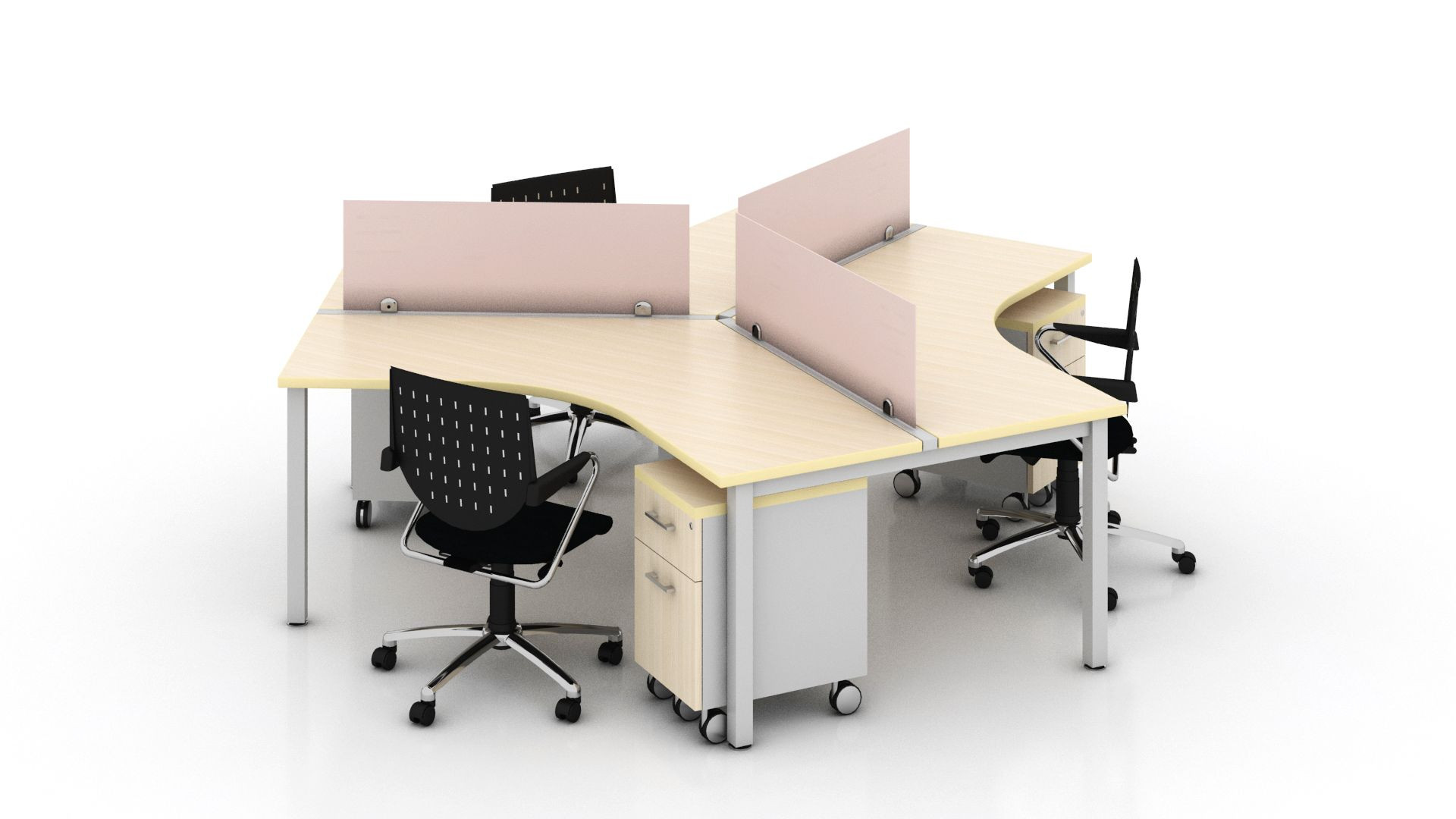 Galería de Módulo estilo 120° para 3 personas  Línea SOM