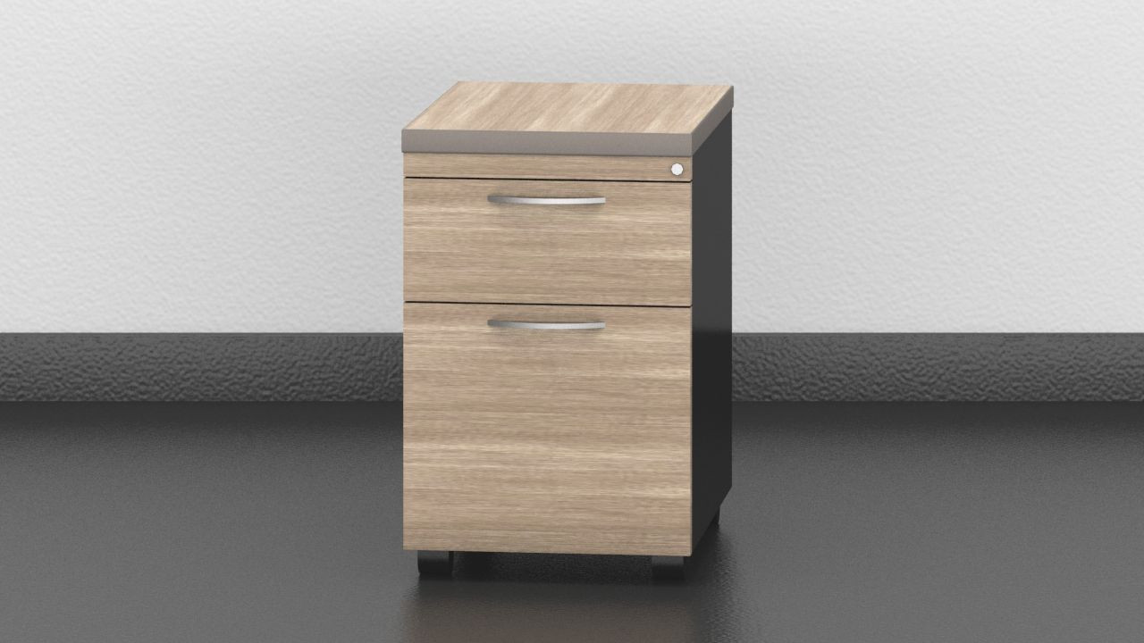 Galería de Cajonera móvil con asiento Tapizado en tela