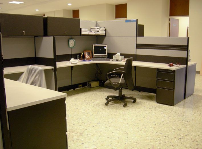 Galería de Módulos de trabajo con panel Stigma con alturas bajas y altas