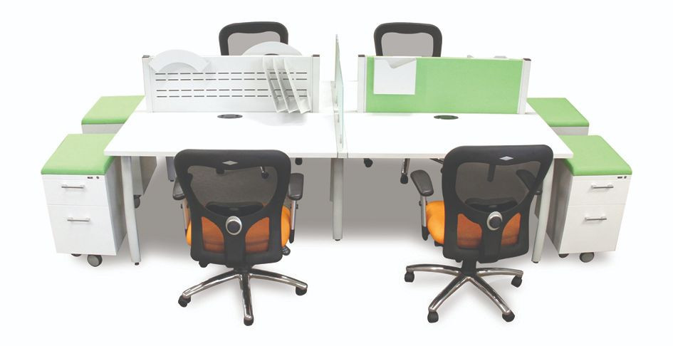 Galería de Módulo para 4 personas con tool bar Linea SOM