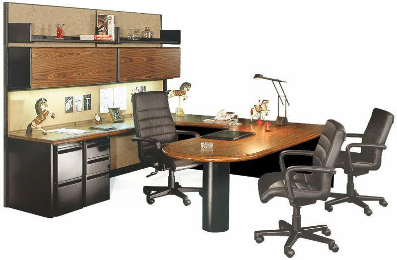 Galería de Estación Ejecutiva en forma de "U" Línea Plus