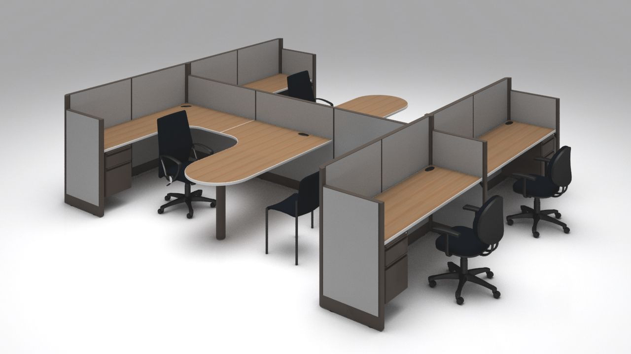 Galería de Módulo de Trabajo para 2 Jefatura y 2 Operativos